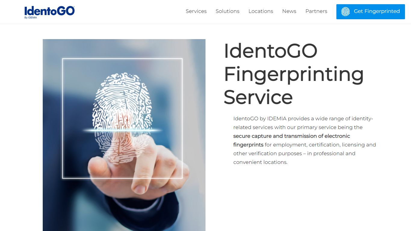 IdentoGO Fingerprinting Service | Identogo